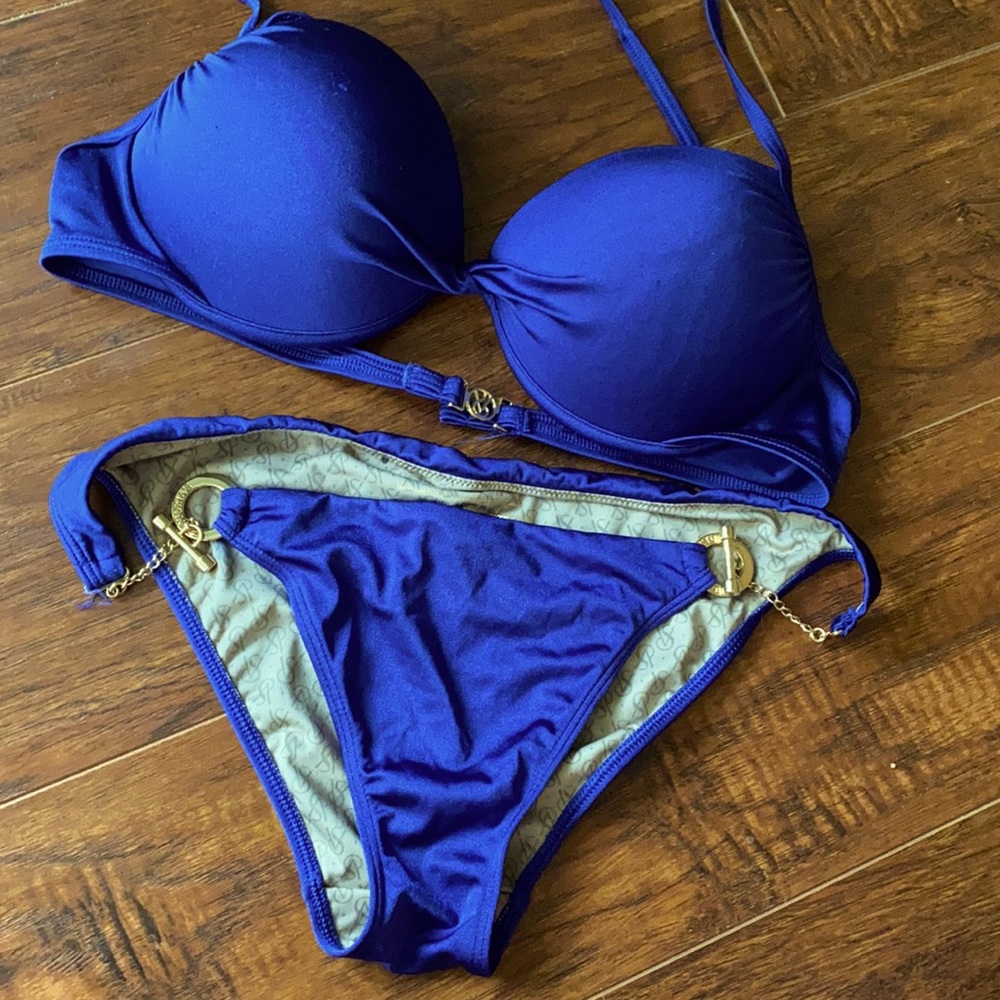 Royal Blue Victoria’s Secret bathing suit, M/38B!